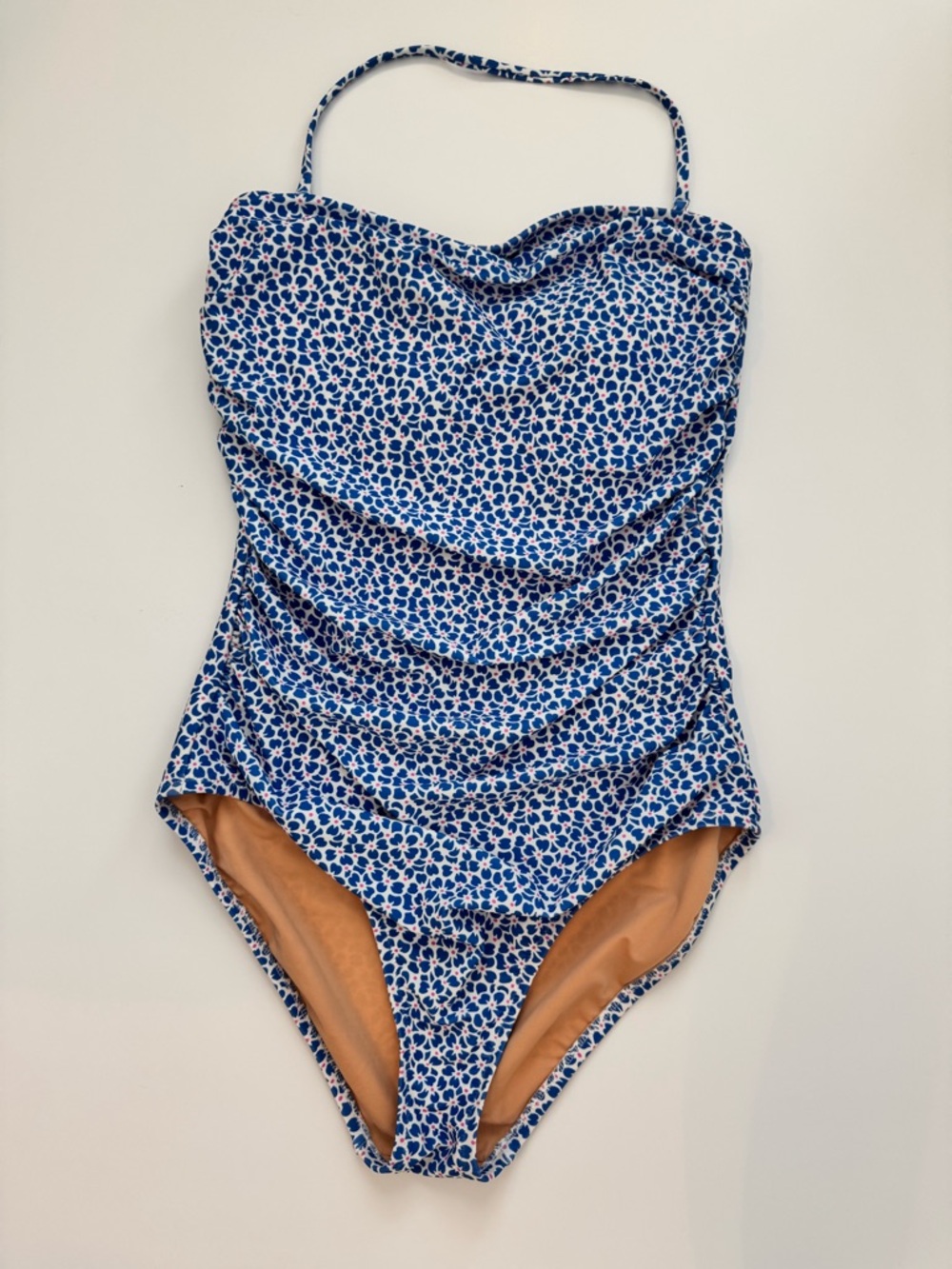 J. Crew Blue White & Pink One-Piece Swimsuit-NWOT